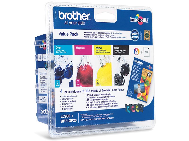 Brother LC980 Cartouches d'encre Multipack Coul... - vue 7