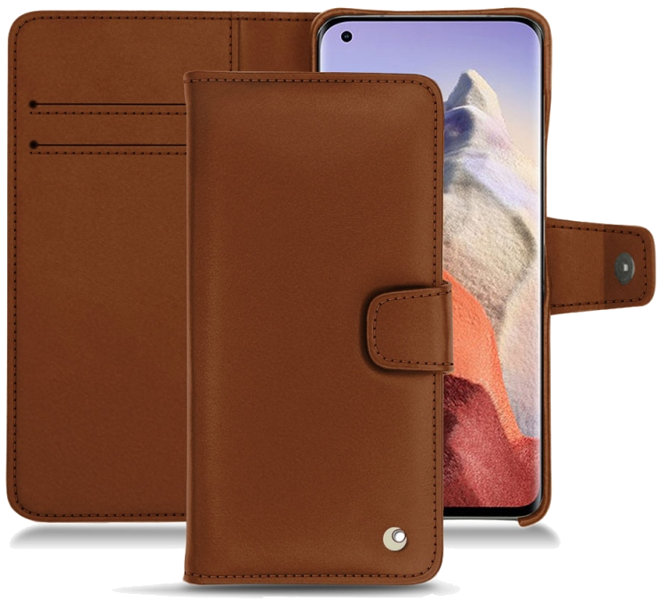 Housse cuir Xiaomi Mi 11 Ultra - Rabat horizontal portefeuilleMarron