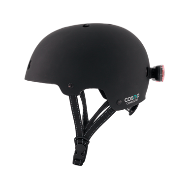 Cosmo Evasion - Casque avec éclairage Vélo Arrière Intelligent et Connecté - Feu Stop, Detection de Chute Automatique, Partage de trajet