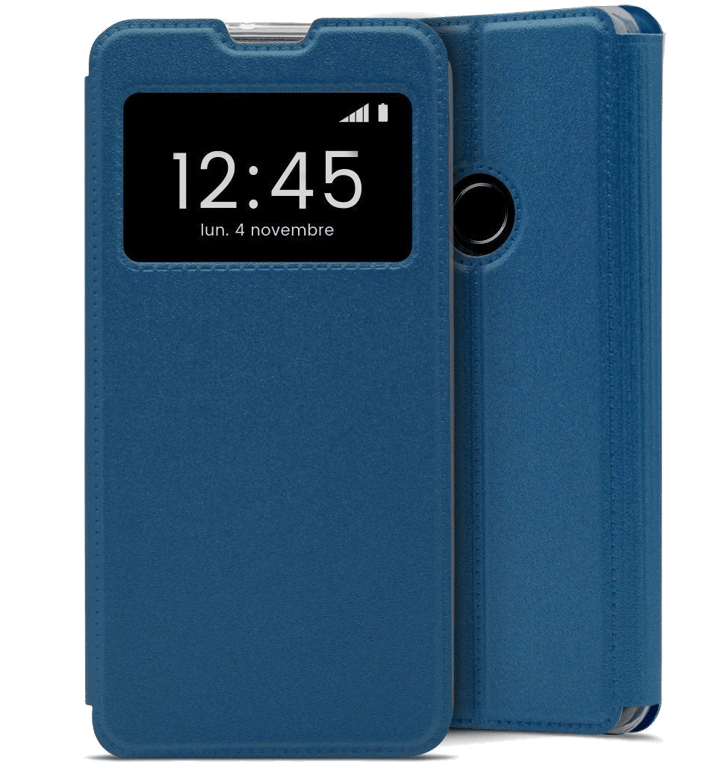 Etui Folio compatible Bleu Huawei P Smart 2020