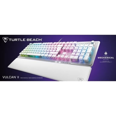 Tastiera gaming PC meccanica - TURTLE BEACH - TBK-1002-12-FR - Vulcan II - Bianco