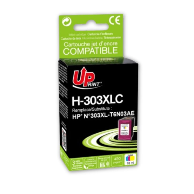 Cartouche encre UPrint compatible HP 303 T6N03AE couleur Neuf - vue 2