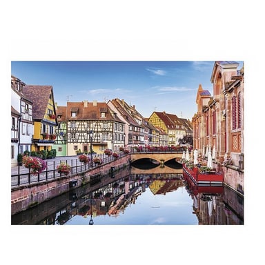 Puzzle de 1000 piezas La pequeña Venecia de Colmar - Descubra Alsacia