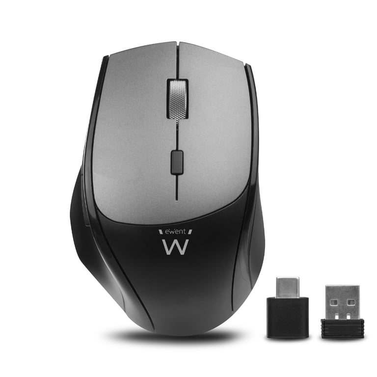 Souris Ewent EW3245 – Droitier, Optique 2400 DPI, Double Récepteur USB