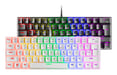 Mars Gaming MK60 teclado USB QWERTY Inglés americano Blanco