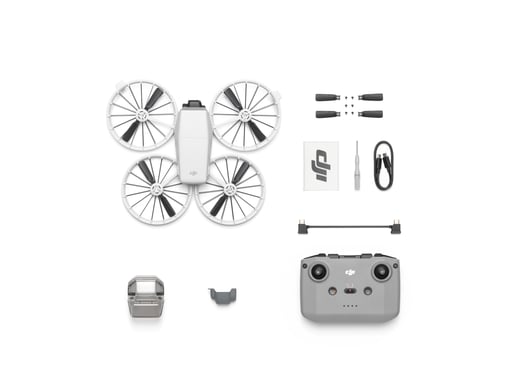 DJI Flip 4 rotors Quadcoptère 48 MP 3840 x 2160 pixels 3110 mAh Noir, Blanc