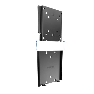Soporte de Pared Fijo Tooq para Monitor de 13''-27'' - Peso Máximo 30Kg - VESA 100X100mm - Color Negro