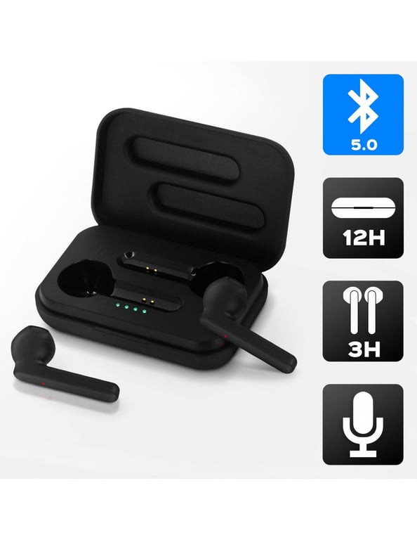 Altadif ALTEARBLK écouteurcasque Sans fil Ecouteurs AppelsMusique Bluetooth Neuf