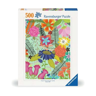 Puzzle de 500 piezas Flower Jungle - Un viaje lleno de color