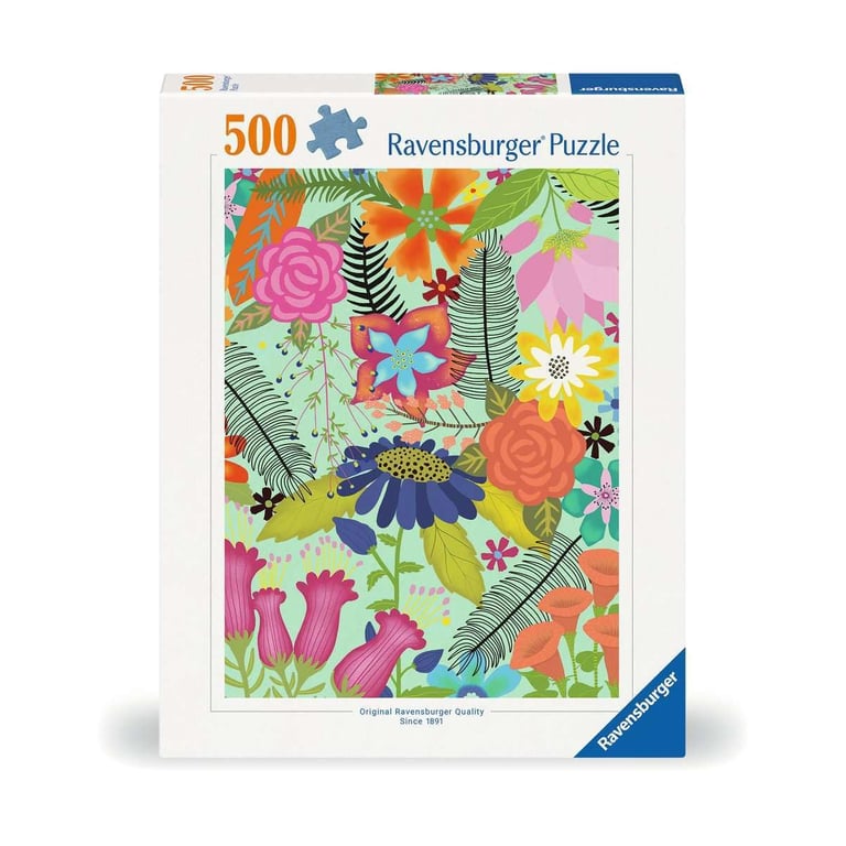 Puzzle 500 pièces : Jungle de fleurs Ravensburger France - vue 2