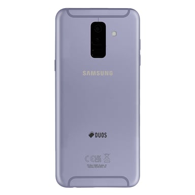 Samsung Tapa de Batería Original para Galaxy A6 Plus con Adhesivo Integrado Lavanda
