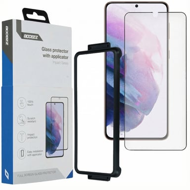 Accezz Protection d'écran en verre trempé Glass + Applicateur pour Samsung Galaxy S21 Plus