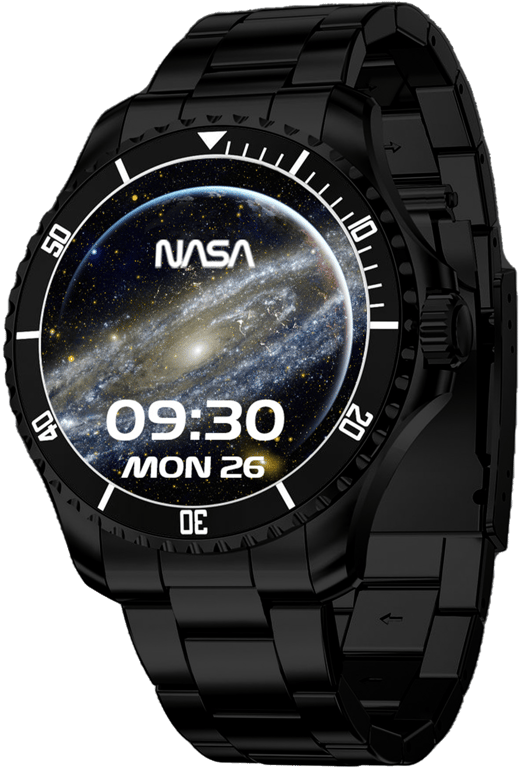 NASA Montre Connectée Homme; Smartwatch; Sport; IP67; Santé; Images de l'univers; Android - iOS; Mod