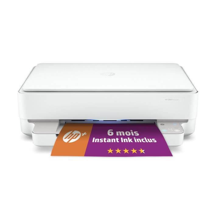 HP Envy 6022e Imprimante tout-en-un Jet d'encre couleur Copie Scan - Idéal  pour la famille - 6 mois d'Instant ink inclus avec HP+ - HP