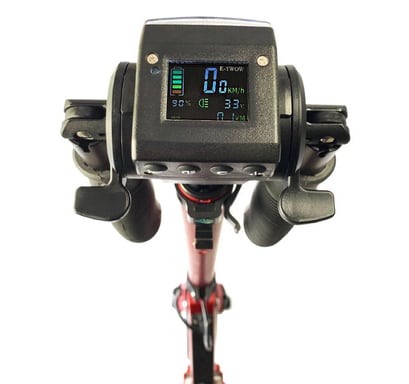 Trottinette électrique E-TWOW BOOSTER ES avec batterie 36 V 7,8 Ah et guidon pliable, gris