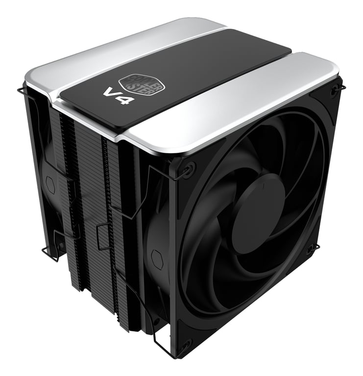 Cooler Master V4 Alpha 3DHP Black Processeur Refroidisseur d'air 12 cm Noir 1 pièce(s) - Neuf