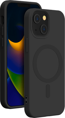 Funda compatible MagSafe Silicona Negra para iPhone 15 Plus Bigben