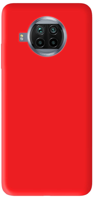 Coque silicone unie compatible Mat Rouge Xiaomi Mi 10T Lite