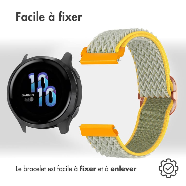 imoshion Bracelet élastique en nylon Connexion universelle de 22 mm / Jaune Neuf - vue 2