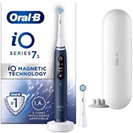 Brosse À Dents Électrique Oral-B iO 7S – 5 Modes, Batterie Intégrée, 2 Têtes Incluses - vue 7