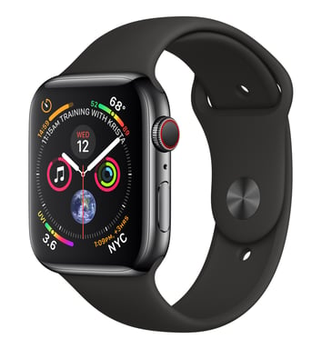 Apple Watch Series 4 OLED 44 mm Digital 368 x 448 Pixeles Pantalla táctil 4G Negro Wifi GPS (satélite)