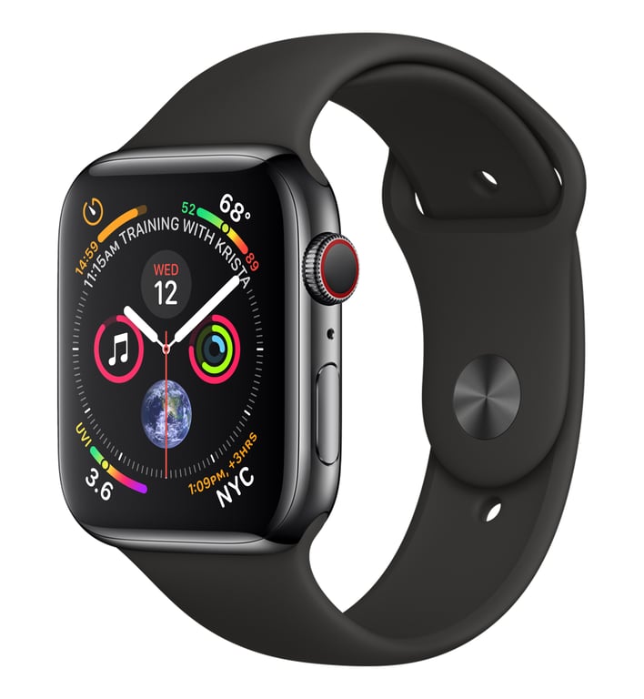 Apple Watch Series 4 OLED 44 mm Numérique 368 x 448 pixels Écran tactile 4G Wifi GPS satellite Très bon état