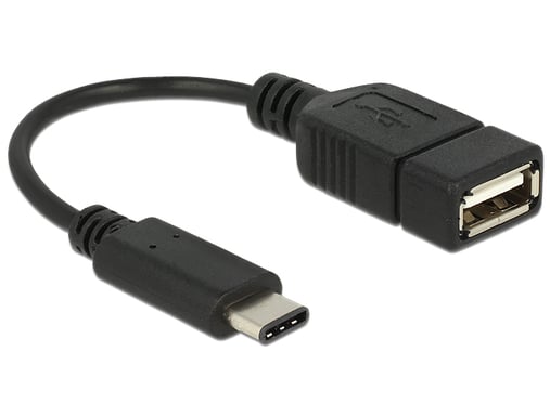 DeLOCK 65579 Cavo USB 0,15 m USB 2.0 USB C USB A Nero