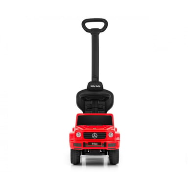 Milly Mally Porteur Mercedes G350D Rosso con Barra di Spinta - Veicolo Educativo