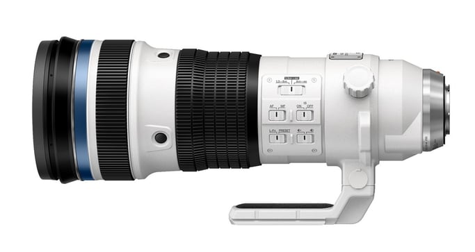 Olympus M.Zuiko Digital ED 150-400mm F4.5 TC1.25x IS PRO MILC / SLR Super teleobjetivo Negro, Blanco