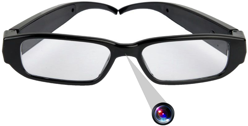 Lunettes Caméra Espion Photo Vidéo Microphone 5 Mp Micro SD Full HD 1080P Noire Plastique YONIS