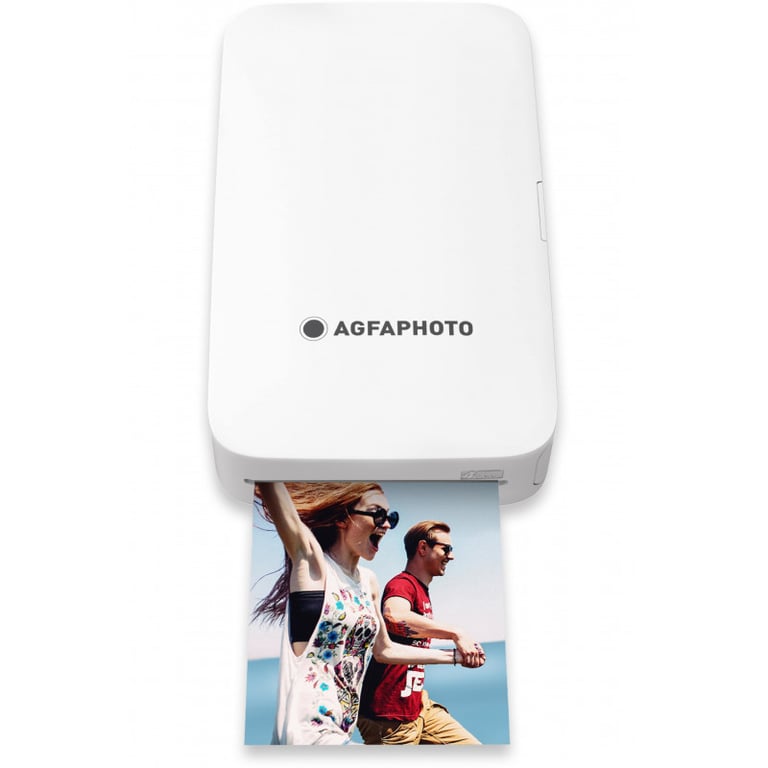 AGFA PHOTO Realipix Mini P Imprimante Photo Format 5 3 x 8 6 cm via Bluetooth Sublimation Thermique 4Pass