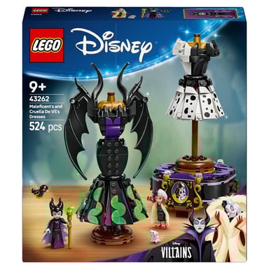 Set di abiti LEGO Disney: Maleficent e Crudelia D'Enfer (43262)