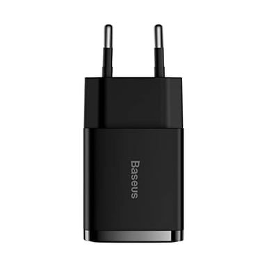 Baseus Chargeur secteur Compact 2x ports USB-A 10,5W (Noir)