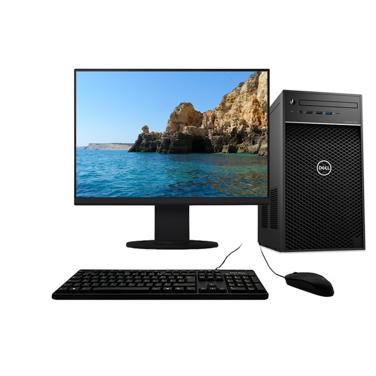 Dell Precision 3630 i5-8400 4Ghz 8Go/480Go SSD WiFi W11 + Ecran 27 - Très Bon État