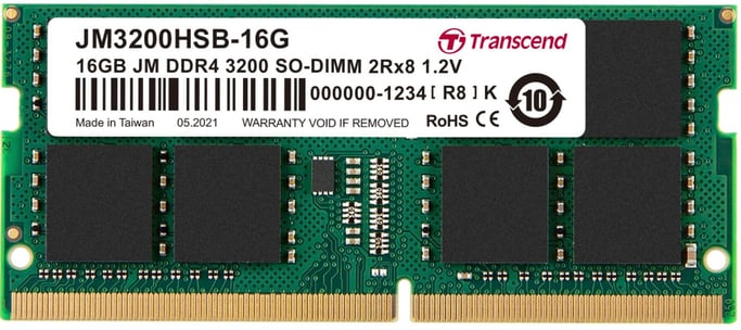 Transcend JetRam JM3200HSB-16G módulo de memoria 16 GB DDR4