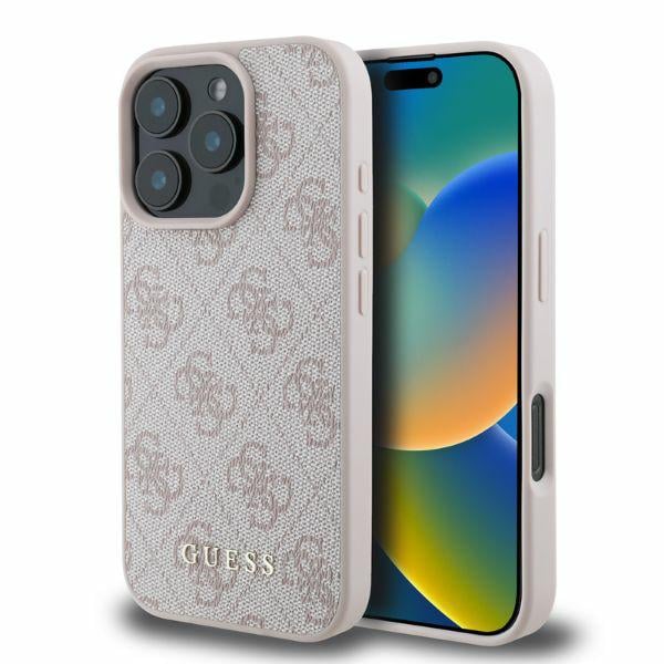 Guess Étui pour iPhone 16 Pro Max 6.9 rose étui rigide 4G Classic - vue 4