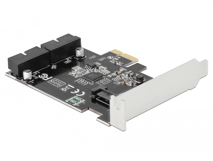 DeLock Carte Contrôleur PCI Express vers 2 headers USB 3.0 - vue 2