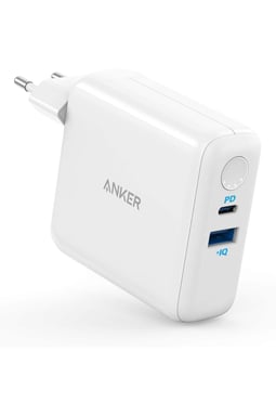 Batterie portable Anker 5000 mAh et chargeur 18 W PD Blanc