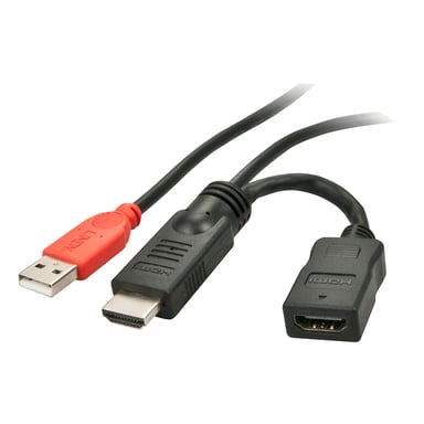 Lindy Câble HDMI 1.4 injecteur d'alimentation avec USB type A mâle, 0.15m