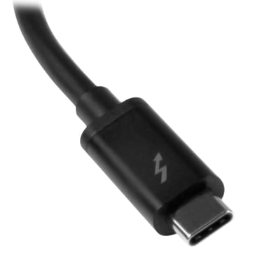 STARTECH.COM Adaptador Thunderbolt 3 a Thunderbolt - Windows y Mac - M / F - Negro