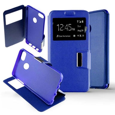 Etui Folio compatible Bleu Huawei P9 Lite Mini