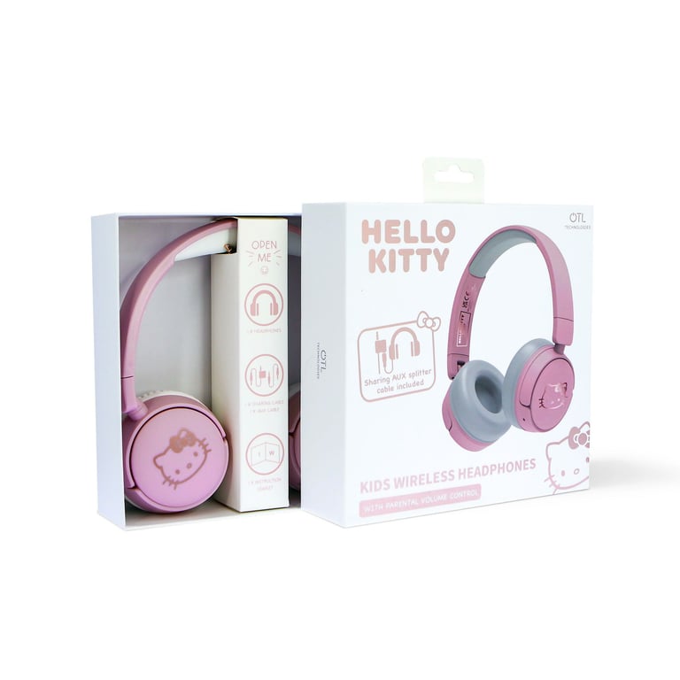 OTL Technologies Hello Kitty Écouteurs Avec fil &sans fil Arceau Musique USB Type C Bluetooth Neuf - vue 2
