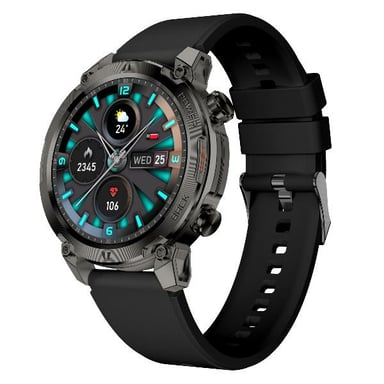 Nilox NXSWTRAILROUND smartwatche et montre de sport 3,53 cm (1.39'') Numérique 360 x 360 pixels Écran tactile Noir