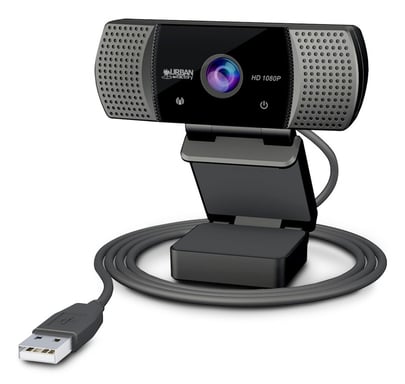 Urban Factory WHD20UF-V2 Webcam USB da 2 MP 1920 x 1080 pixel Nero