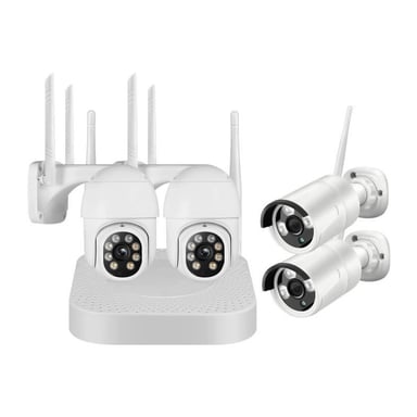 Sistema NVR de Daewoo con disco duro de 1 TB y 4 cámaras