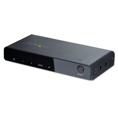 StarTech.com Switch HDMI 8K à 2 Ports - Switch HDMI 2.1 4K 120Hz HDR10+/8K 60Hz UHD - Commutateur HDMI 2 Entrées 1 Sortie - Commutation de Source Automatique/Manuelle - Adaptateur Secteur et Télécommande Inclus - Neuf