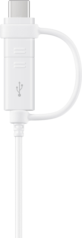 Cable Samsung USB A/micro USB & USB C 1,5 m 3A Blanco