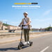 Patinete Eléctrico Ausom K20, Motor 1100W y Batería 648Wh, Autonomía 70km, Suspensión ShocFree, Bloqueo NFC, Patinete Plegable