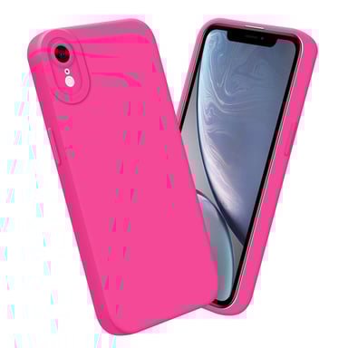 Coque pour Apple iPhone XR en FLUID HOTPINK Housse de protection Étui en silicone TPU flexible