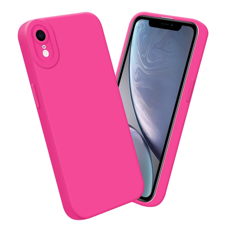 Coque pour Apple iPhone XR en FLUID HOTPINK Housse de protection Étui en  silicone TPU flexible - Cadorabo